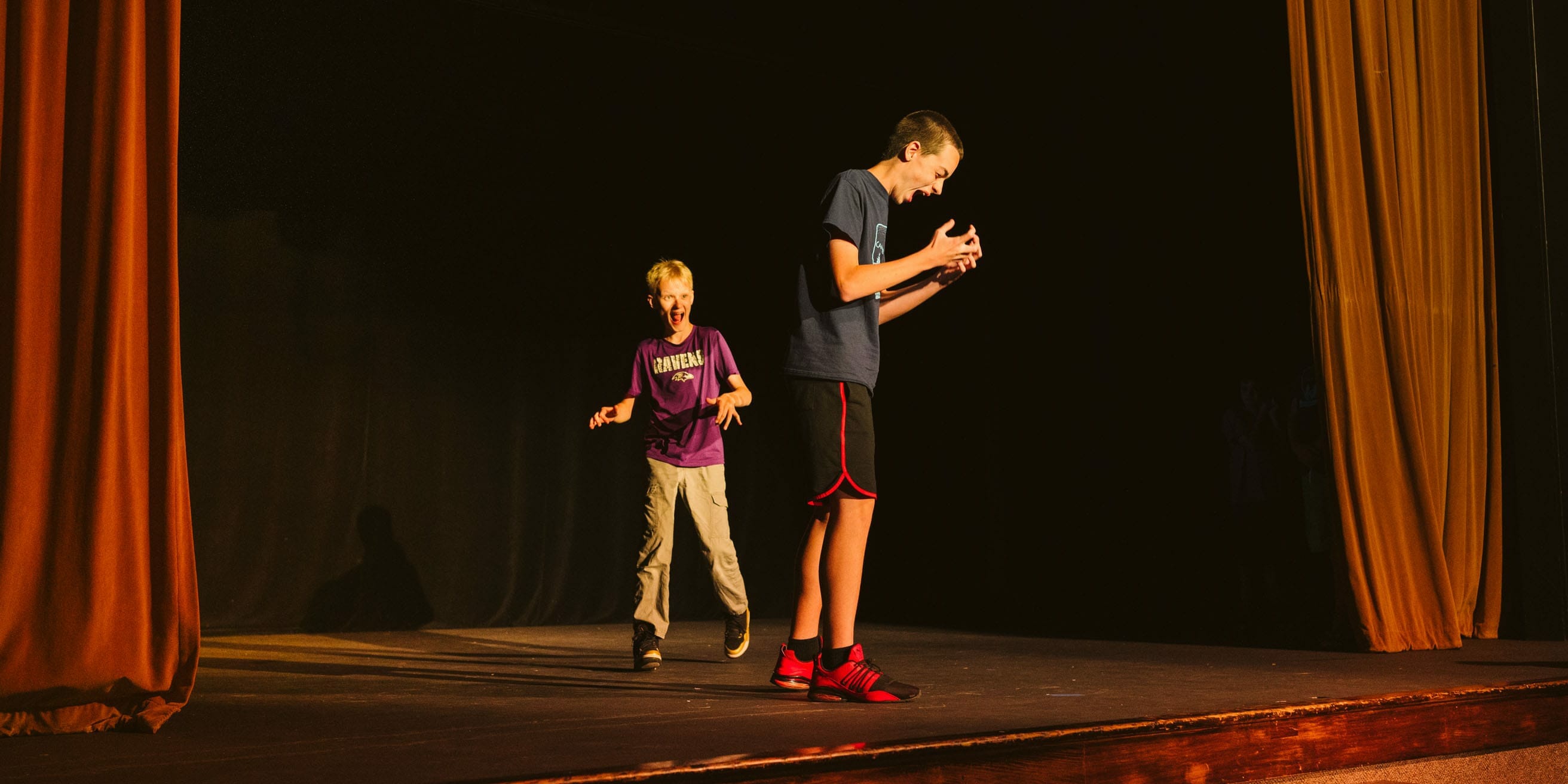 Two camers at improv